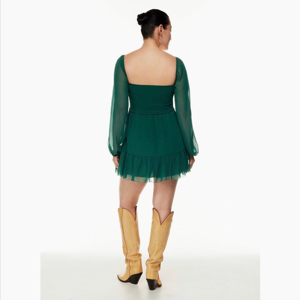 Aritizia Wilfred Tempest Mini Dress - Aventurine Green (NWT, Size L) - Picture 6 of 12